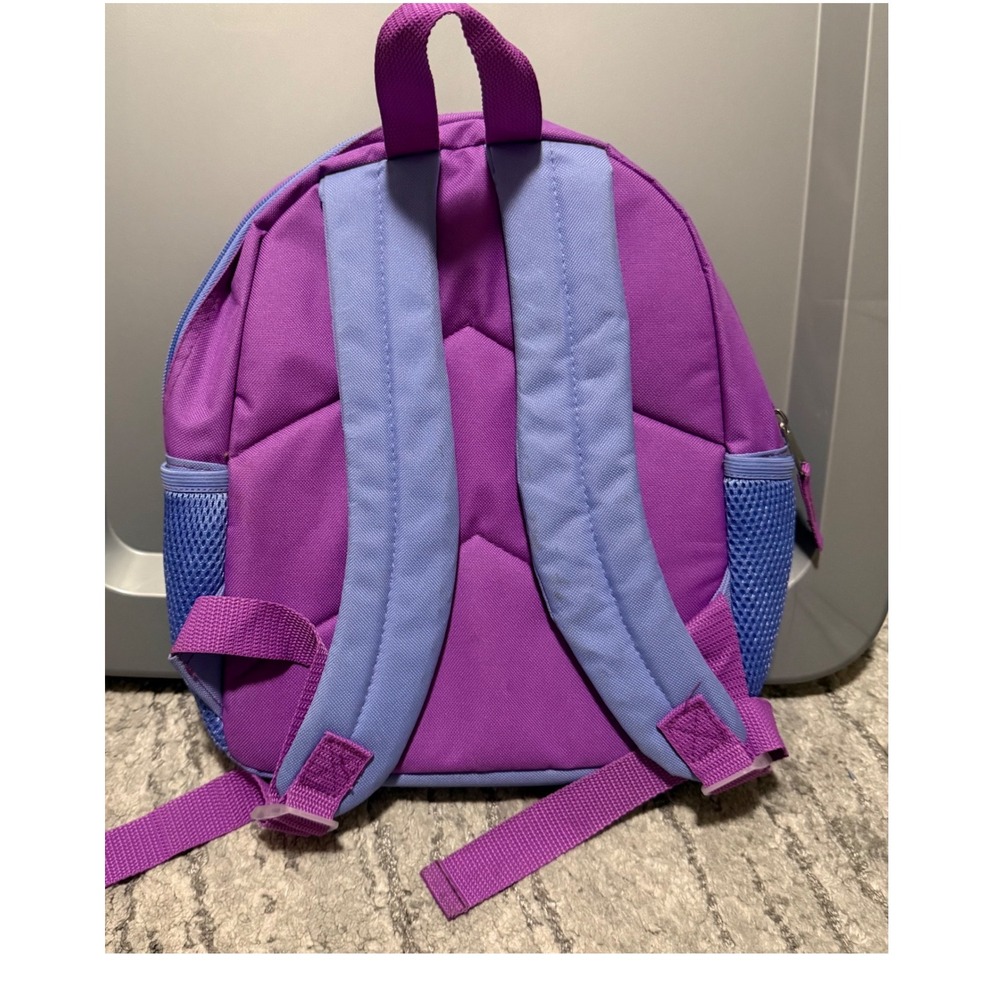 Disney Frozen 2 Backpack Elsa Anna Purple Glitter Sequin Mini Kids School bag - Picture 2 of 5